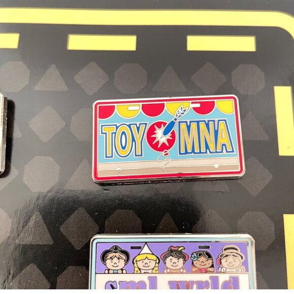 Disney Park Attractions Star Tours Haunted Mansion License Plate Booster Pin Set - Picture 9 of 11